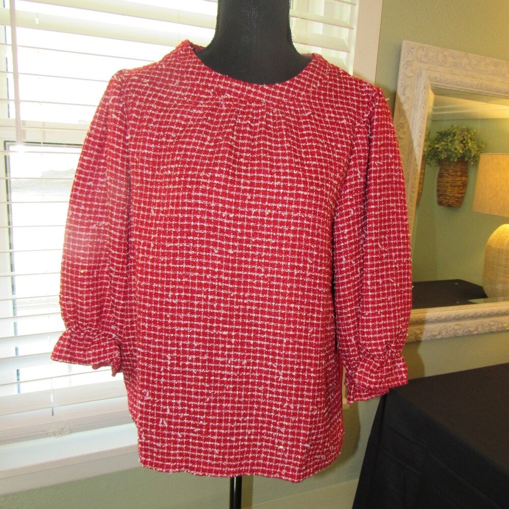 Red Voy Blouse - Medium